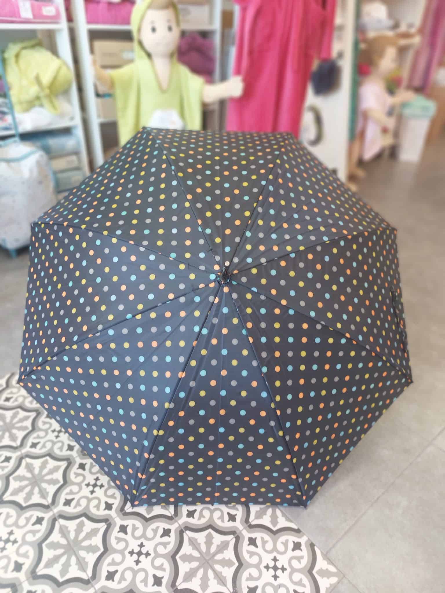 Topitos de colores azul & amarillo